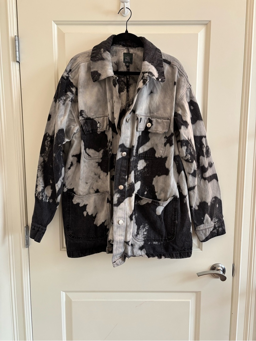 wild fable Black and White Tie-Dye Jacket